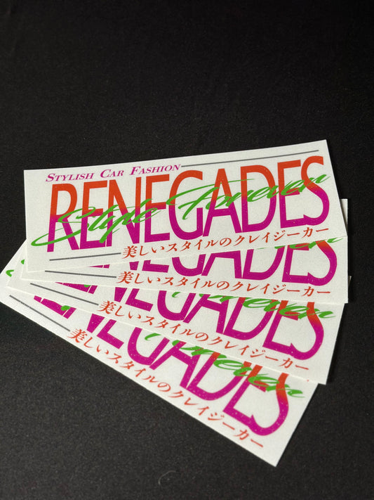 Renegades Forever Box Sticker