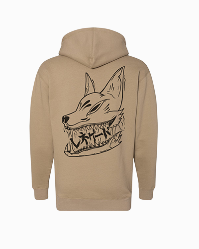 Kitsune Mask Hoodie (Sandstone)